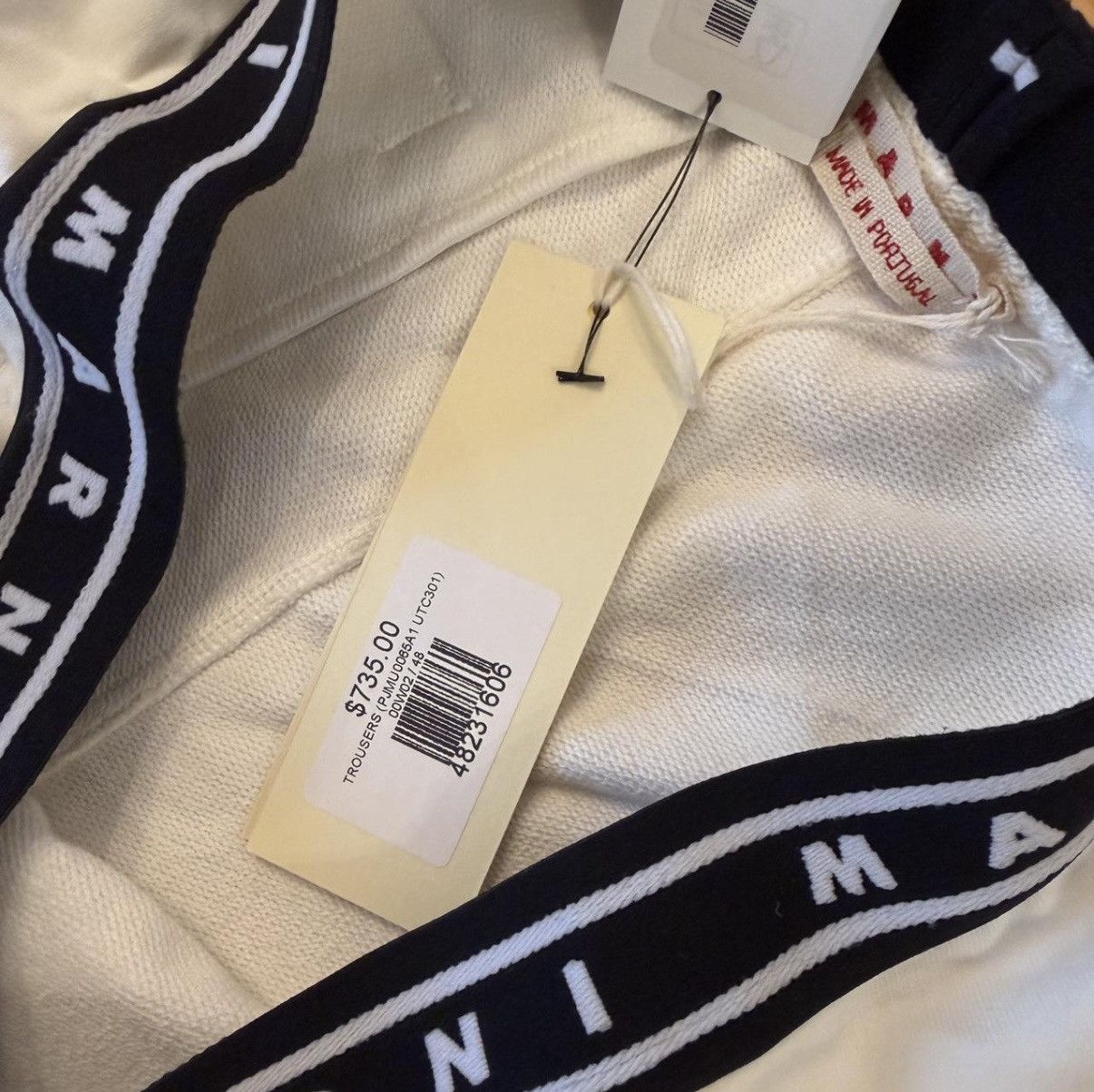 Marni Marni Logo-Print Strap Cotton Shorts Size US 32 / EU 48 - 6 Thumbnail