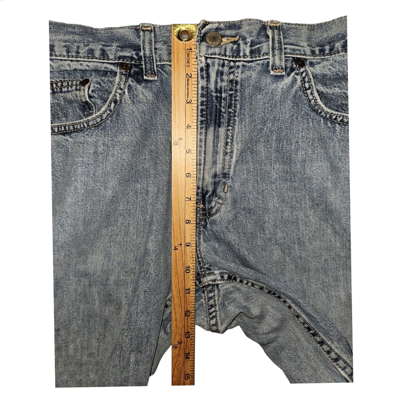 Old Navy VINTAGE Old Navy Jeans Flared 14 Regular Women Blue Denim Cotton 90s Hippie Retro Pockets Size 36" / US 14 / IT 50 - 5 Thumbnail