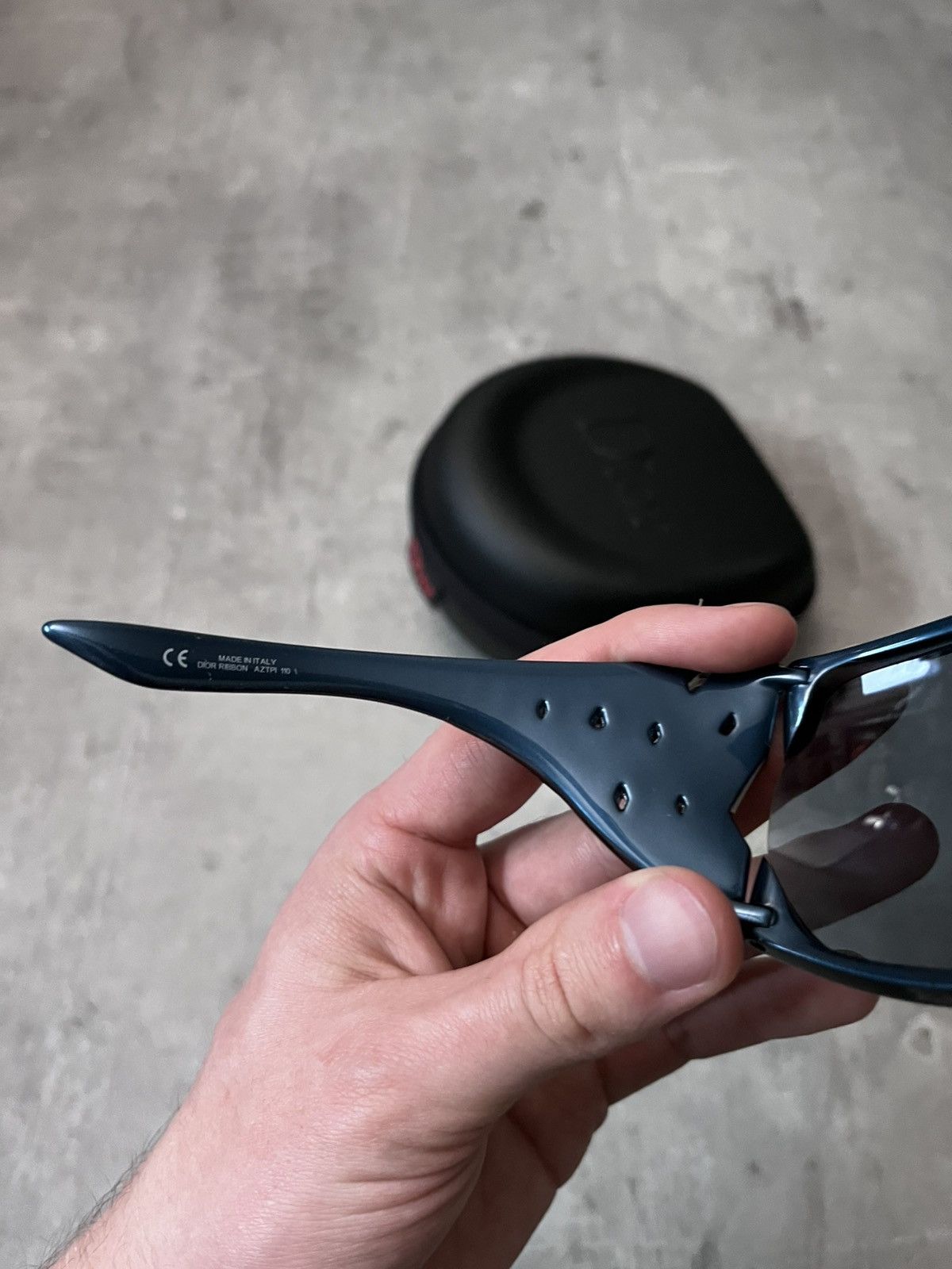 Dior Dior Logo Ribbon Oversized Sunglasses blue Size ONE SIZE - 7 Thumbnail