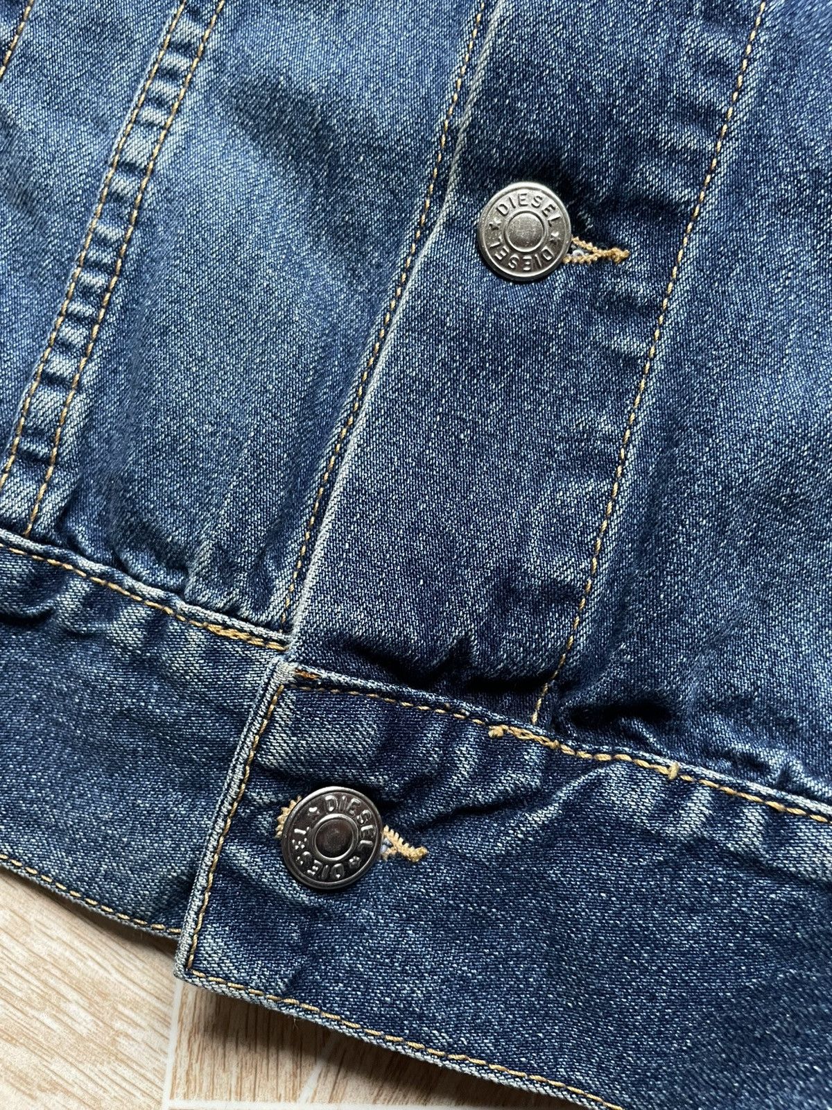 Diesel × Vintage Vintage Archive Diesel Women’s Denim Jacket Logo XL Blue Size XL / US 12-14 / IT 48-50 - 4 Thumbnail
