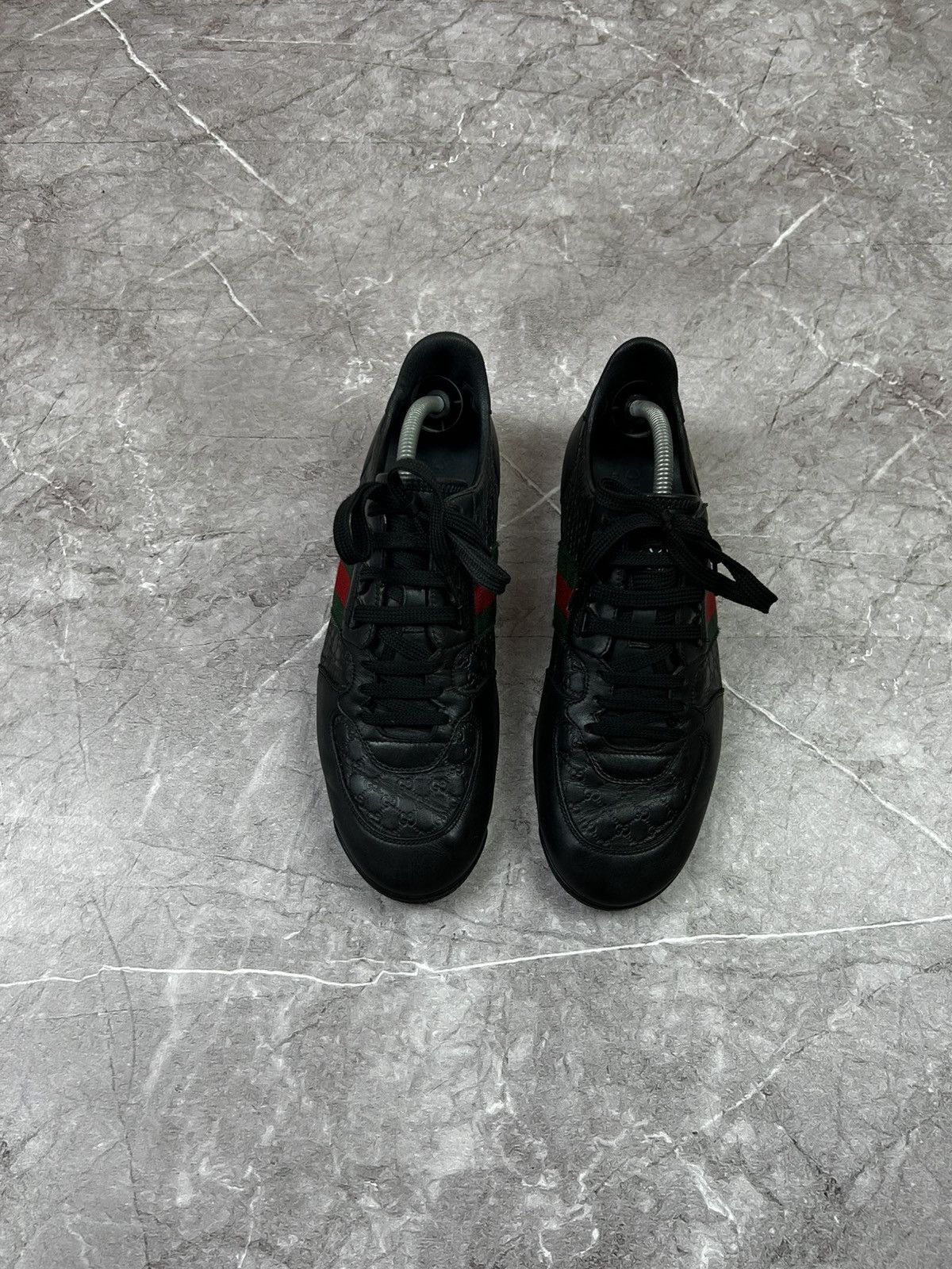 Gucci Gucci monogram leather sneakers Size US 8 / EU 41 - 3 Thumbnail