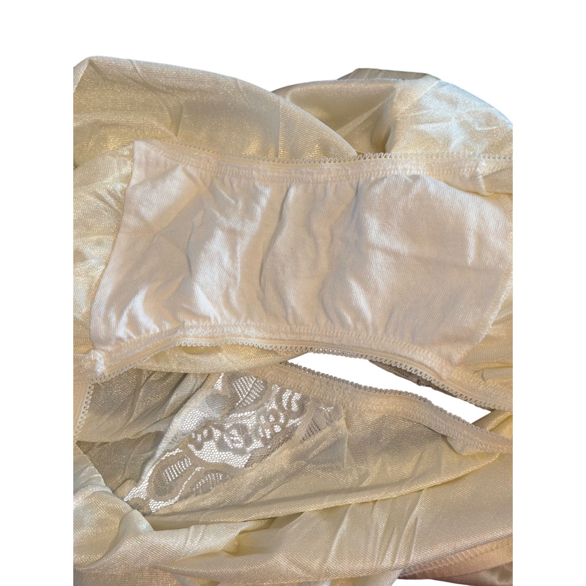 Other Vtg Vanity Fair 13801 Candleglow Nylon Brief Granny Panties Size ONE SIZE - 4 Thumbnail
