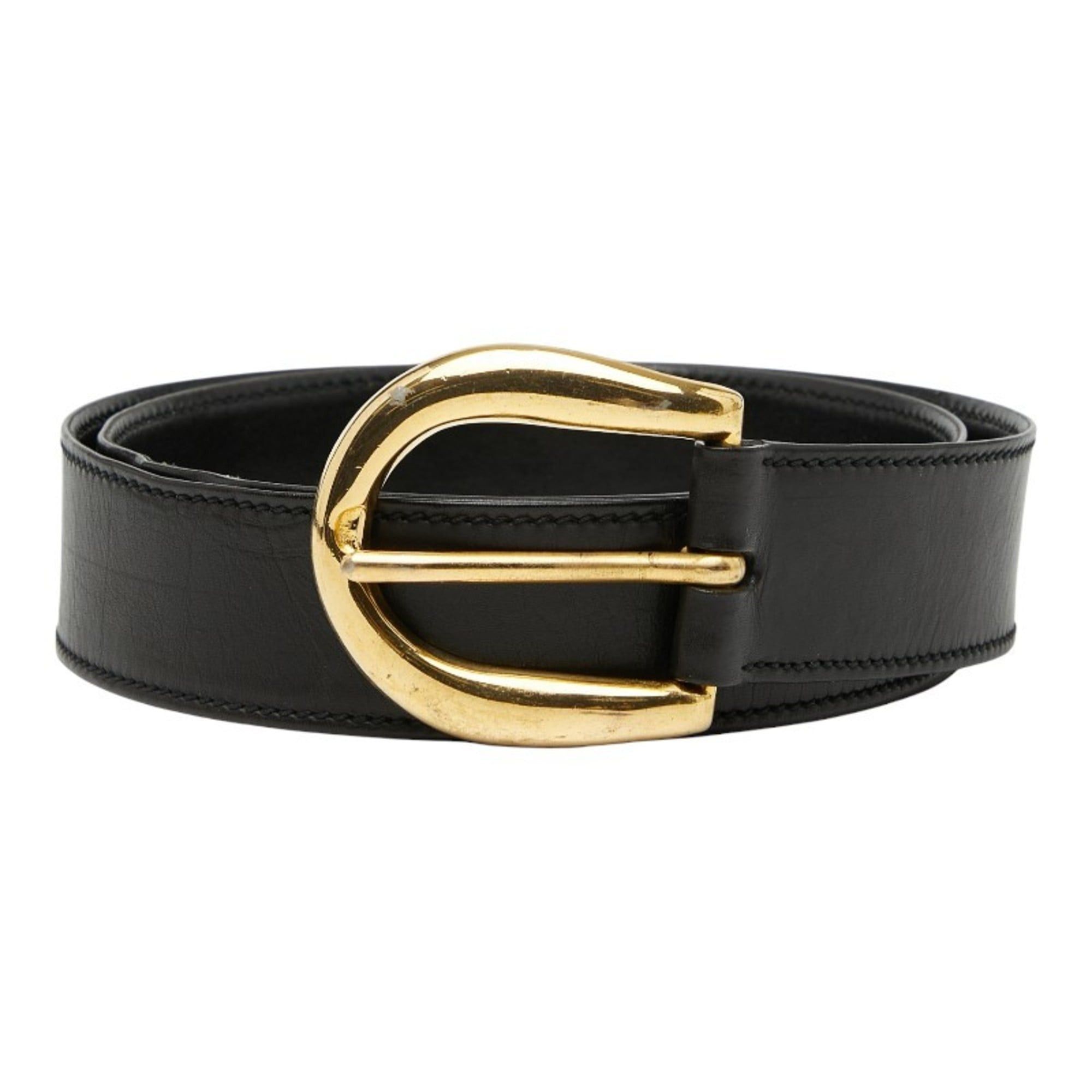 Gucci Belt Size 90 36 Black Leather GUCCI GG Buckle Marmont Thin Leather Belt in Black main image 4