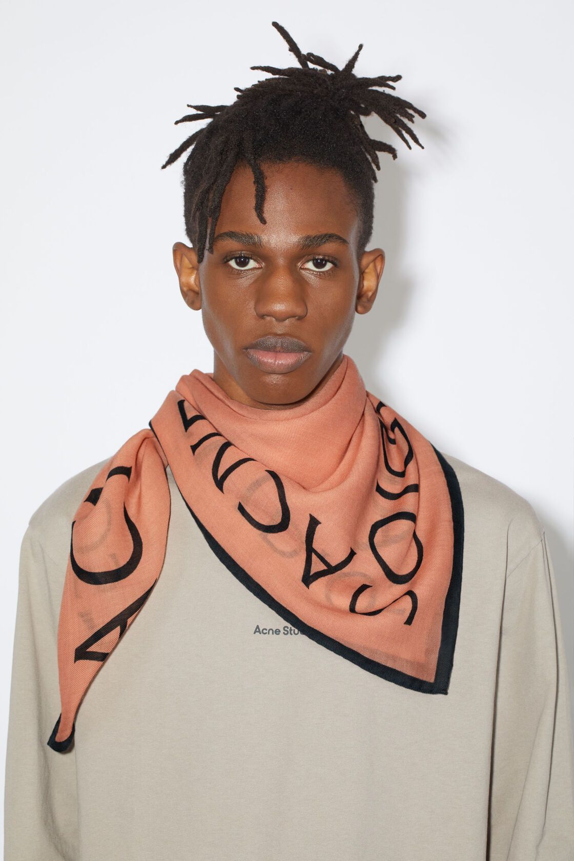 Acne Studios Acne Studios Varbone Square Scarf - Blush Pink Wool Size ONE SIZE - 3 Thumbnail