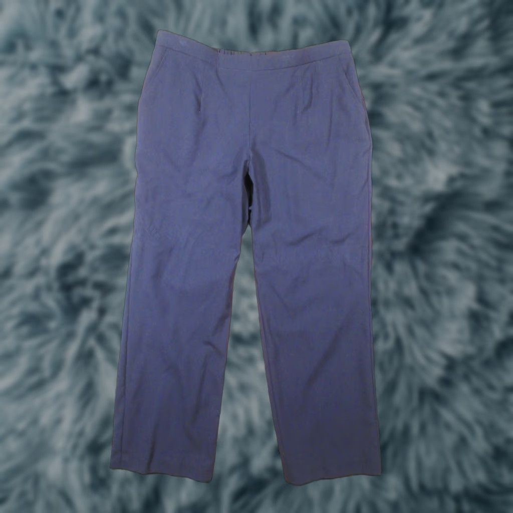 JM Collection JM Collection Pants Dress Pants Womens 16W Petite Navy Blue Flat Front Straight Leg NWT Size 38" / US 16 / IT 52 - 1 Thumbnail