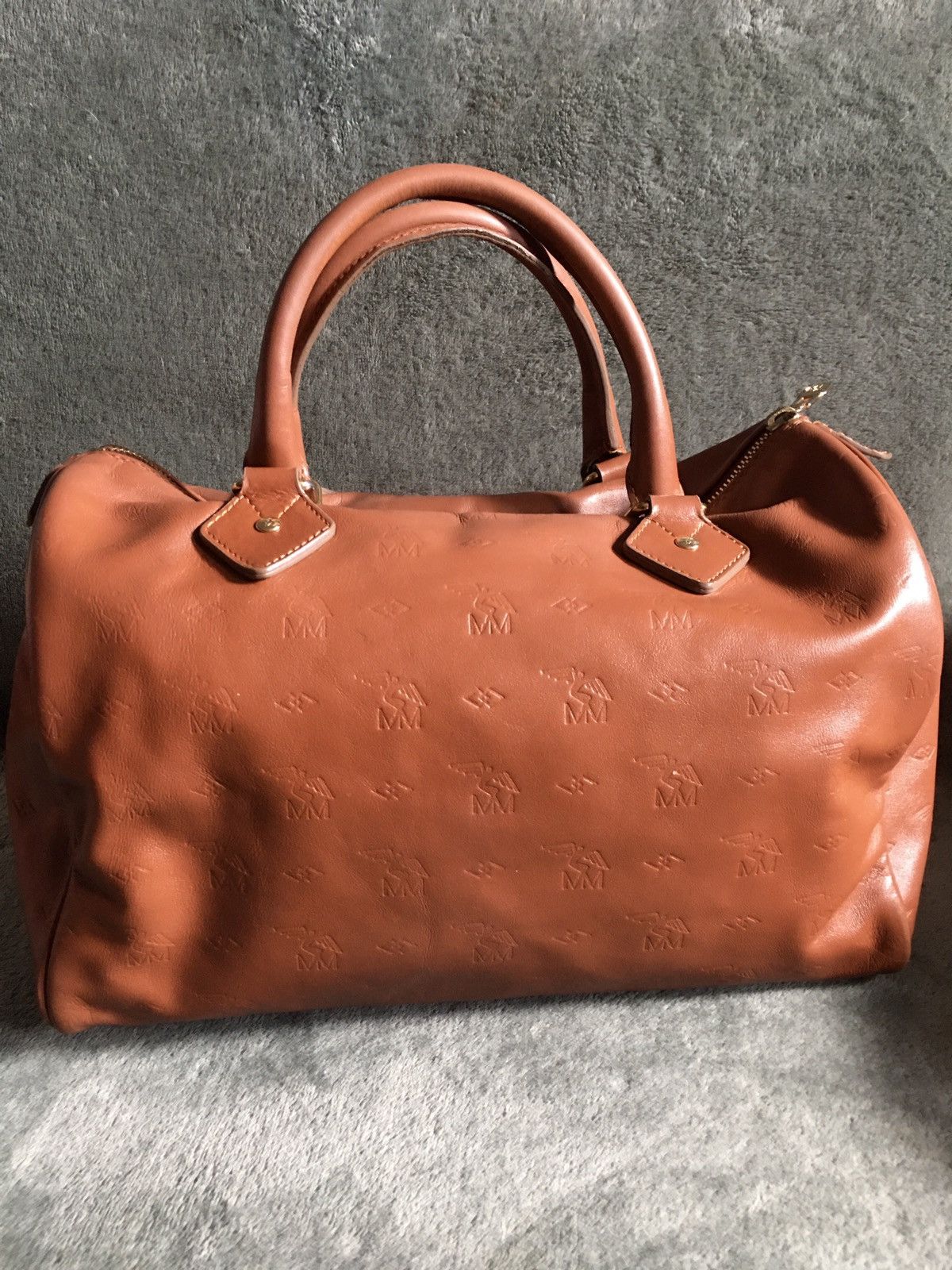 Vintage Maison Mollerus Leather Monogram Vintage Handbag Should Bag Size ONE SIZE - 5 Thumbnail
