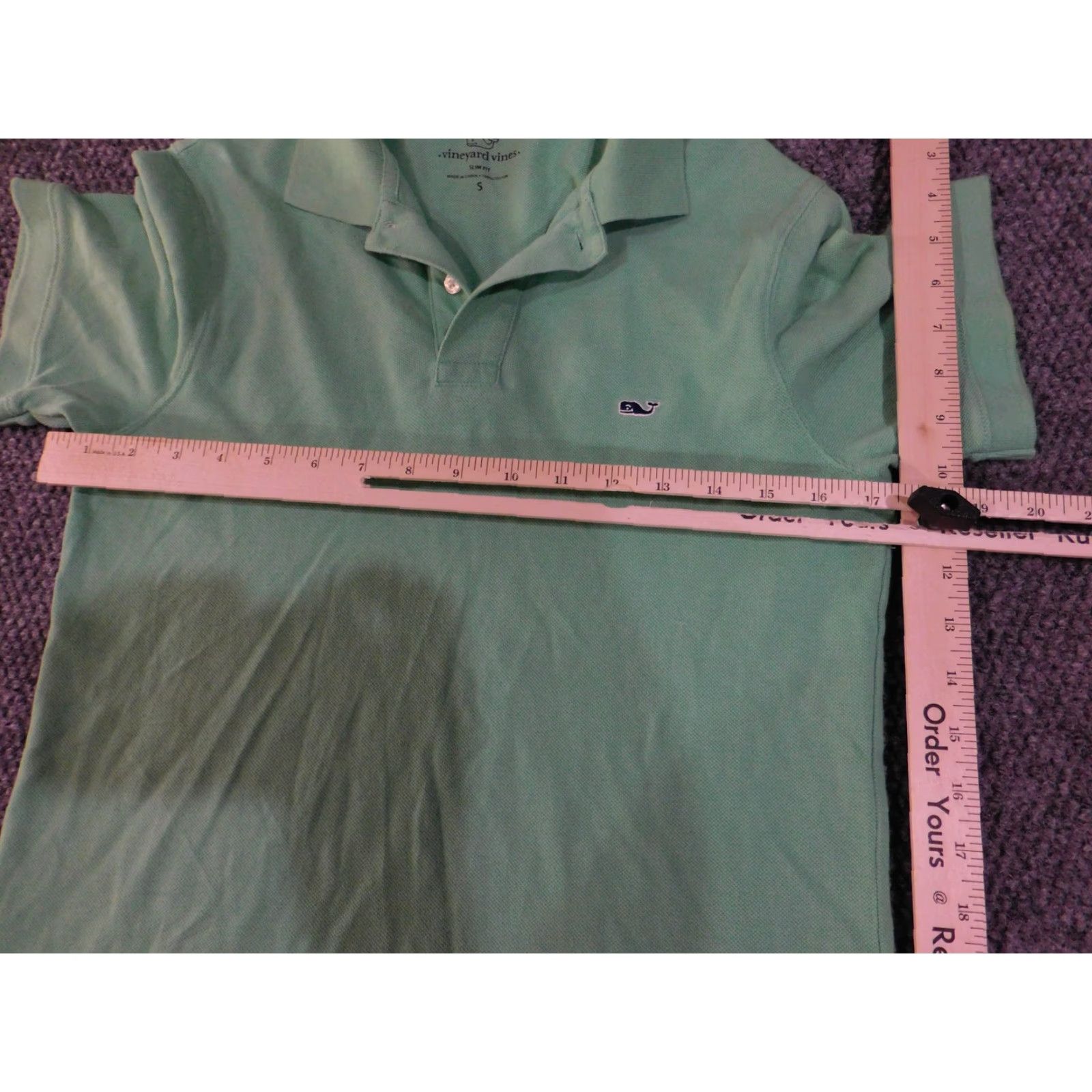 Vineyard Vines Vineyard Vines Polo Shirt Mens S Green Slim Fit Whale Logo Casual Preppy Shirt Size US S / EU 44-46 / 1 - 6 Thumbnail