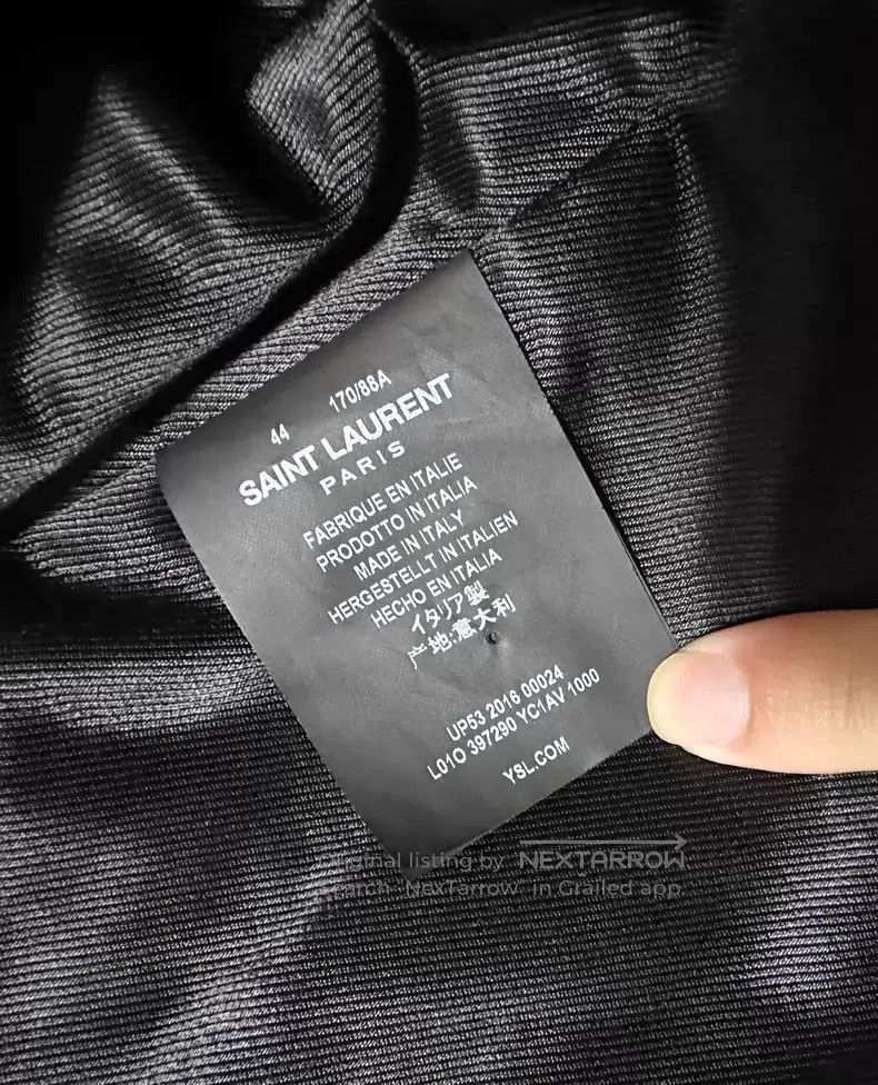 Saint Laurent Paris Saint Laurent Paris Motorcycle Jacket, Leather Jacket Size US S / EU 44-46 / 1 - 4 Thumbnail
