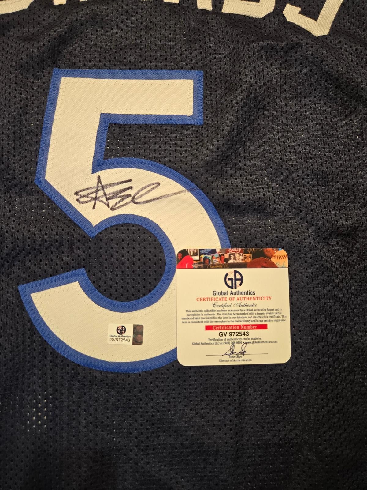 Other Anthony Edwards Timberwolves Signed Basketball Jersey coa Size ONE SIZE - 4 Thumbnail