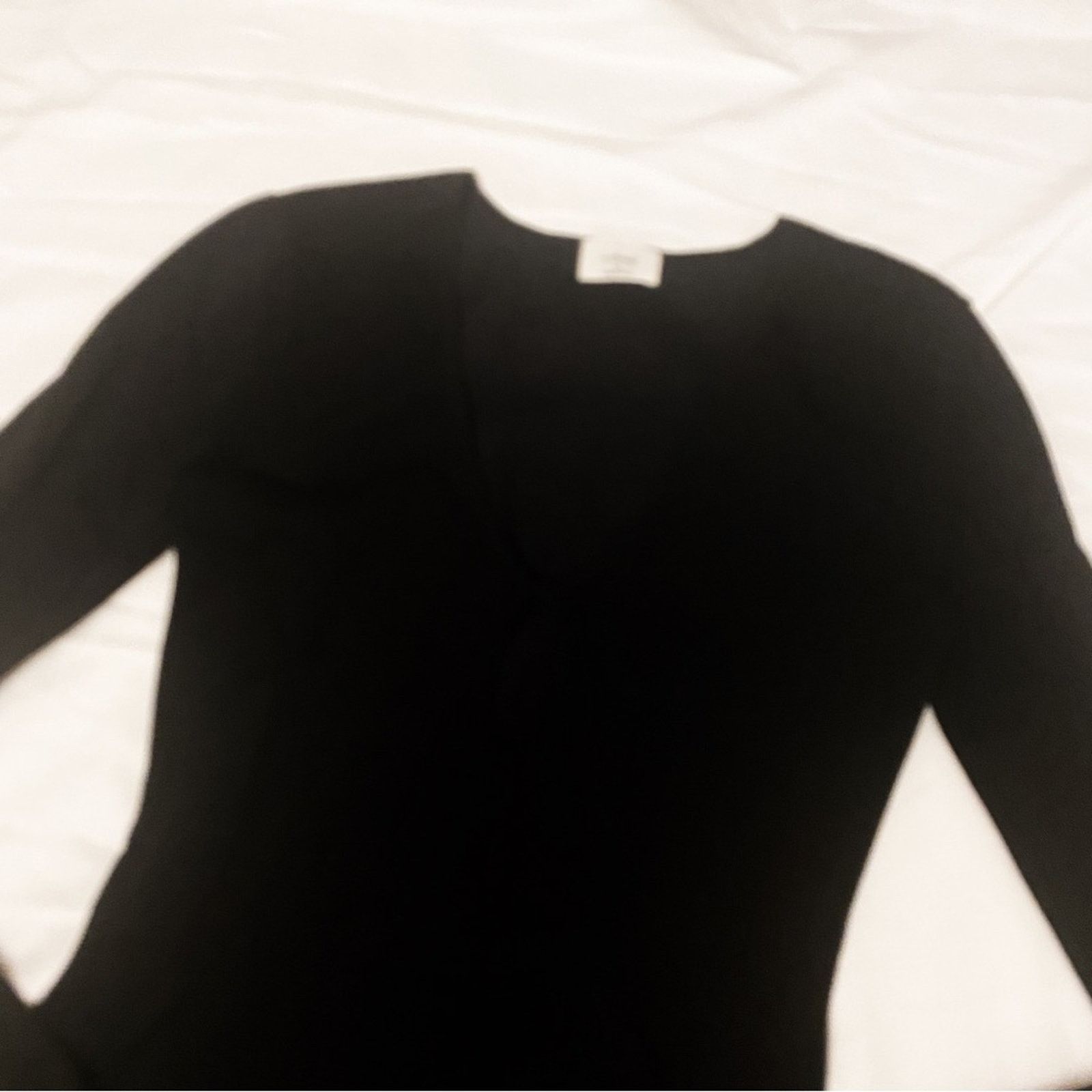Aritzia Wilfred Artizia Dress sz XS Little Black Dress Long Sleeves Size XS / US 0-2 / IT 36-38 - 6 Thumbnail