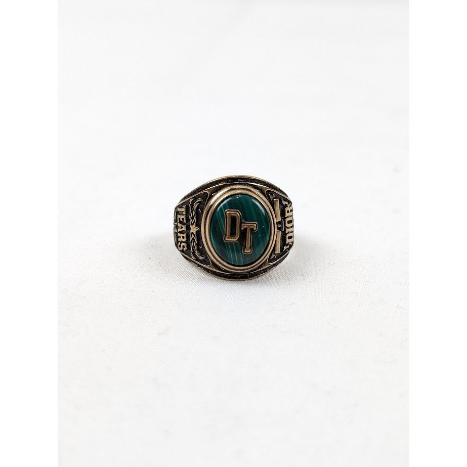 DENIM TEARS × Dior o1rshd1 Size: M / MCJ Fashion Jwl Ring in Gold/Green Size ONE SIZE - 2 Thumbnail