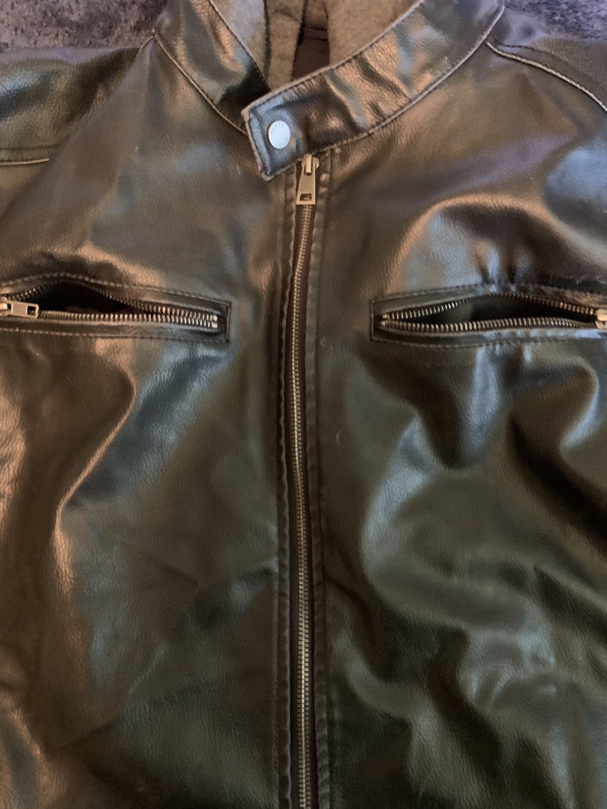 Black Rivet BlackRivet Leather Jacket Streetwear Fashion Opium Vintage Size US XXL / EU 58 / 5 - 4 Thumbnail