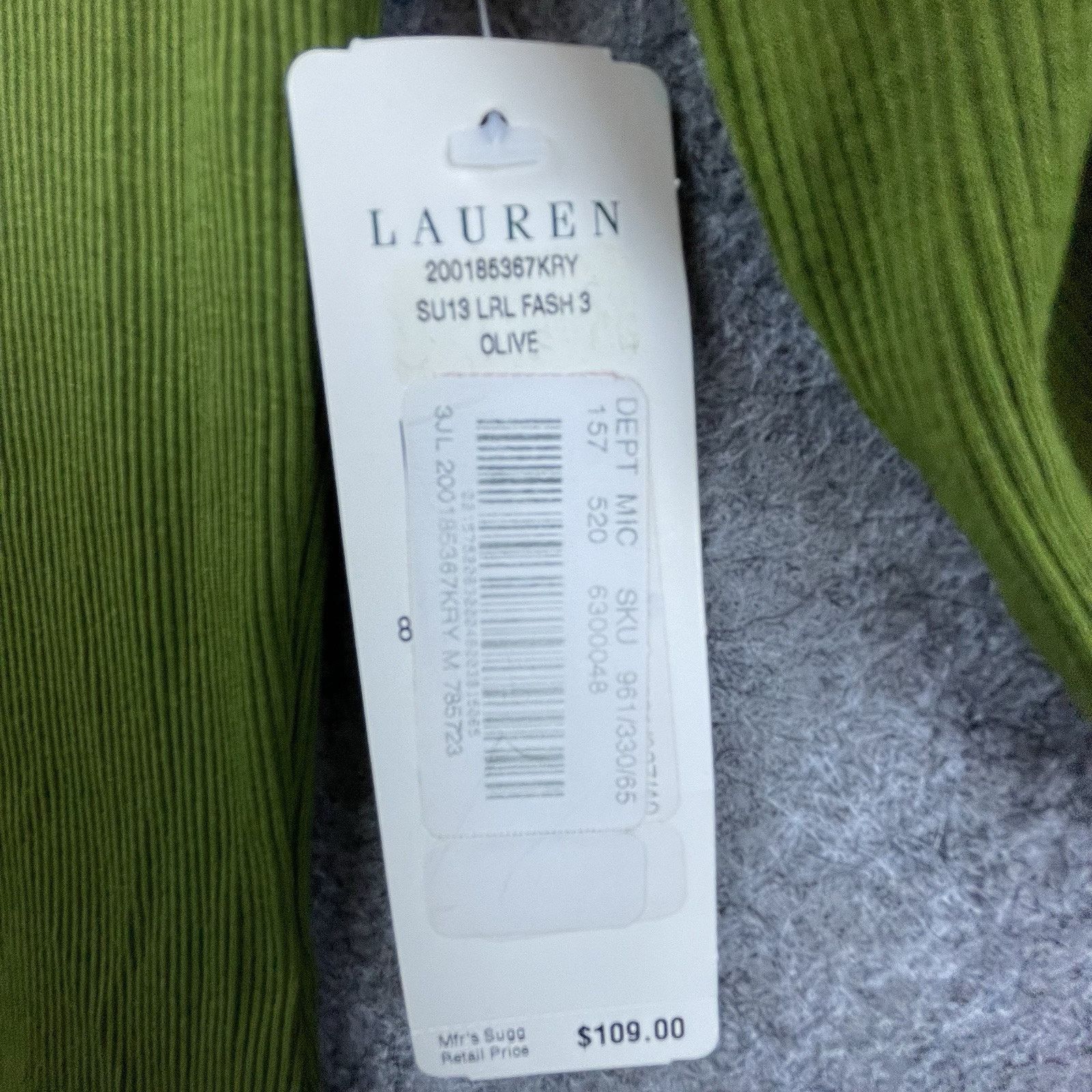 Ralph Lauren Lauren Ralph Lauren Dress Medium Olive Henley Dolman Flare Size M / US 6-8 / IT 42-44 - 7 Thumbnail