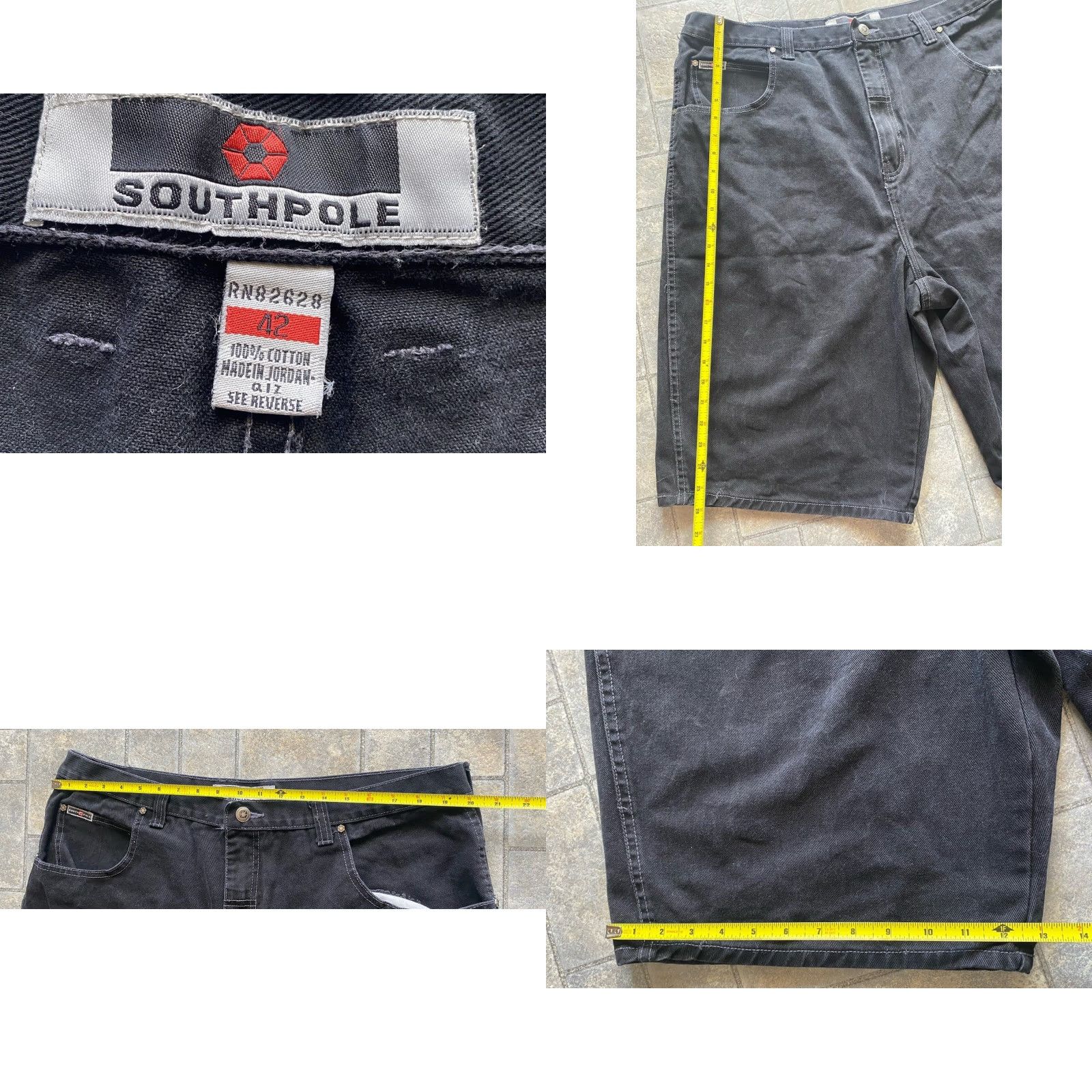 Southpole VINTAGE Southpole Denim Shorts Men’s Size 42 Black Embroidered Back Pocket Shorts Mens 42 Black Embroidered Back Pocket Size US 42 / EU 58 - 8 Thumbnail
