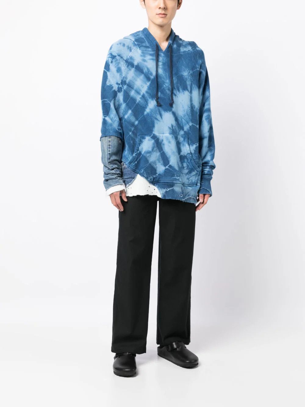 Greg Lauren $3050 NWT Greg Lauren Starburst Fragment Hoodie Indigo XL Size US XL / EU 56 / 4 - 1 Thumbnail