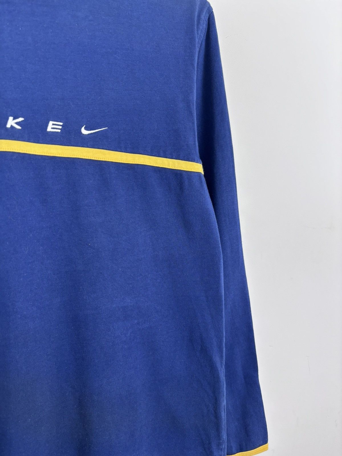 Nike Vintage 90s Nike Y2K Embroidered Swoosh Logo Long Sleeve Tee Size US S / EU 44-46 / 1 - 5 Thumbnail