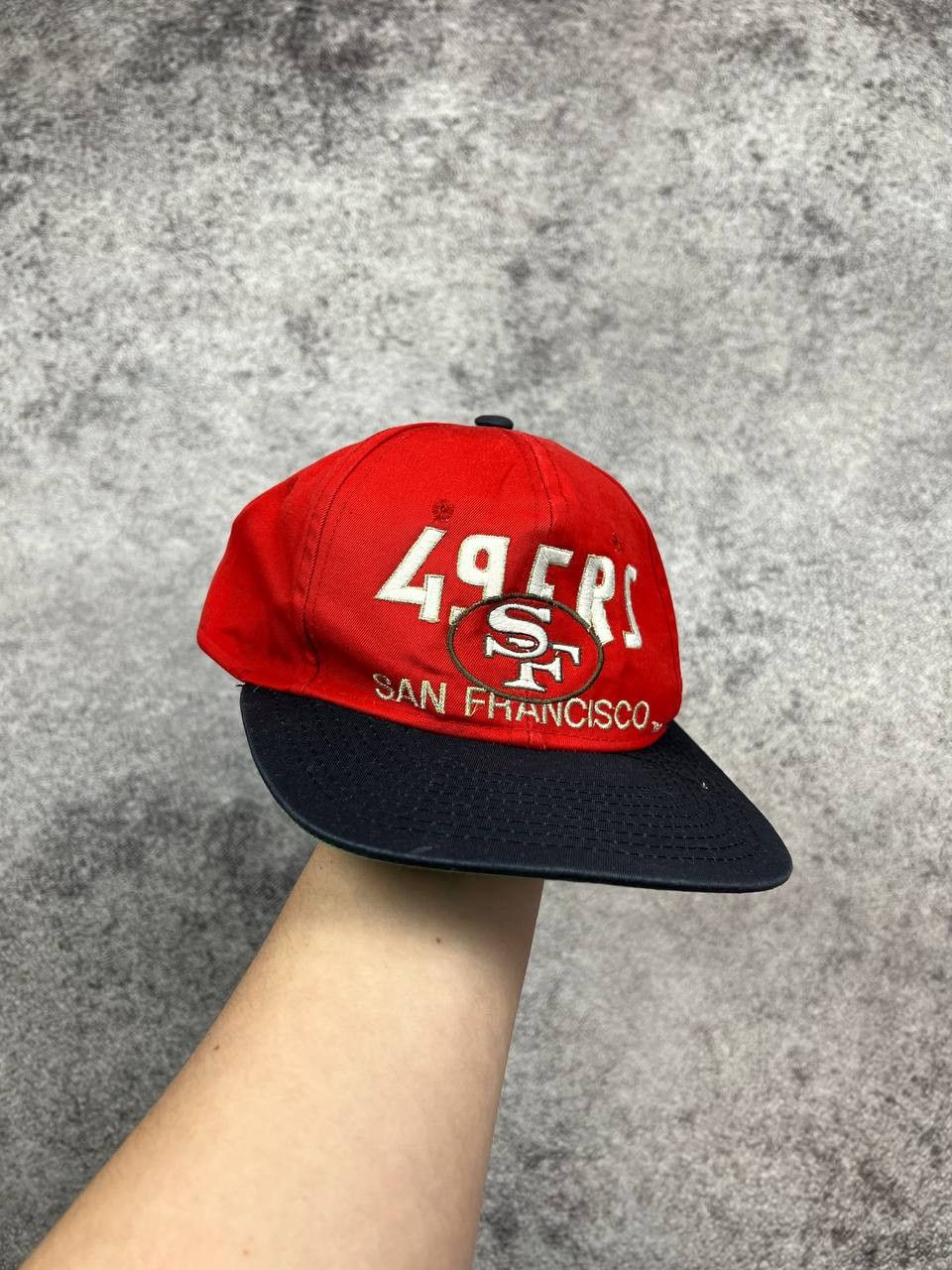 NFL NWT San Francisco 49ers NFL Red Snapback Vintage 90s Cap VTG Size ONE SIZE - 2 Thumbnail