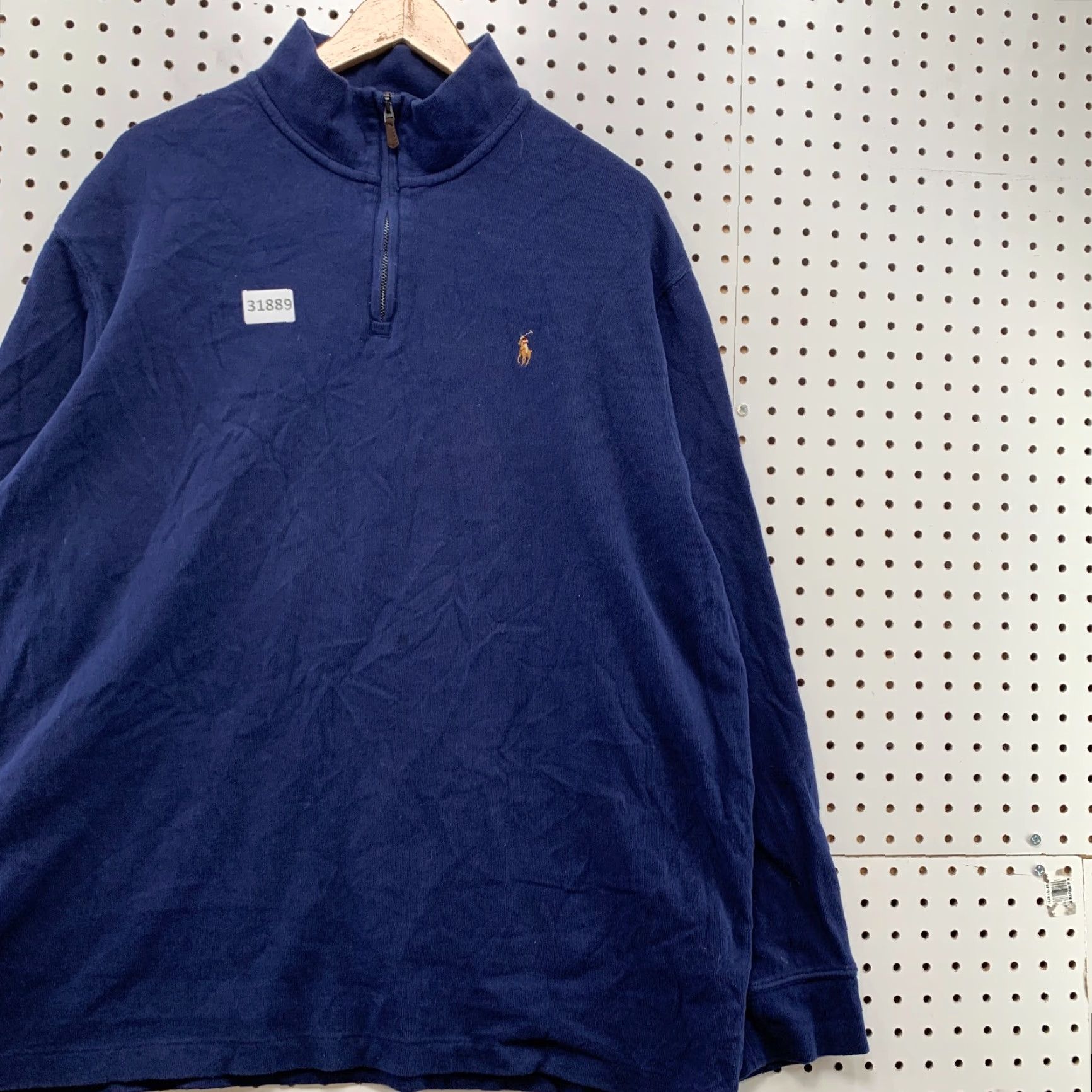 Polo Ralph Lauren Polo Ralph Lauren 1/4 Zip Sweater Men 2XL Blue Pony Preppy Casual Thread Knit Mock Neck Pullover Size US XXL / EU 58 / 5 - 4 Thumbnail