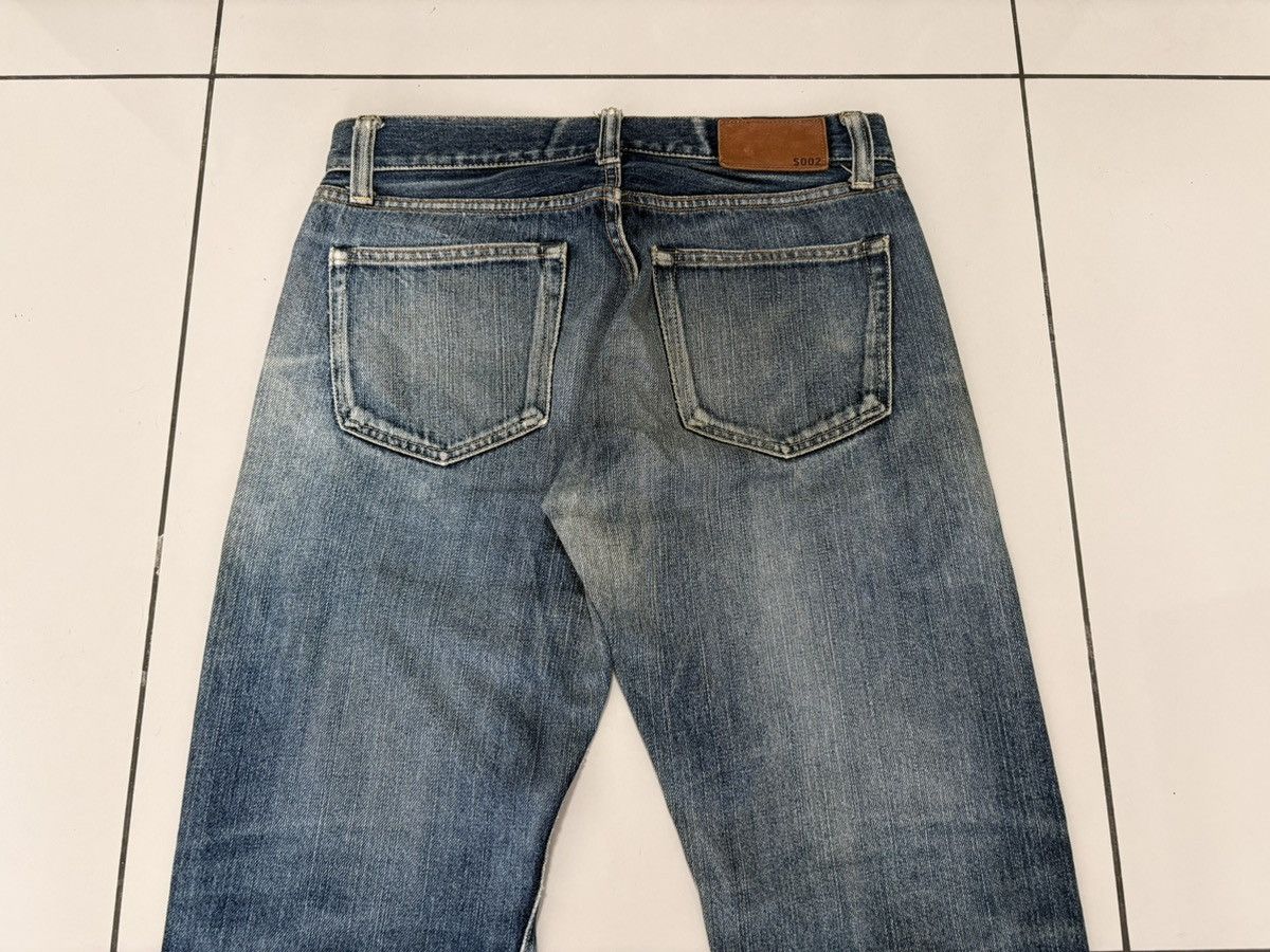 Japanese Brand Uniqlo S002 Selvedge V-Stitch Distressed Jeans Denim Size US 31 - 14 Thumbnail