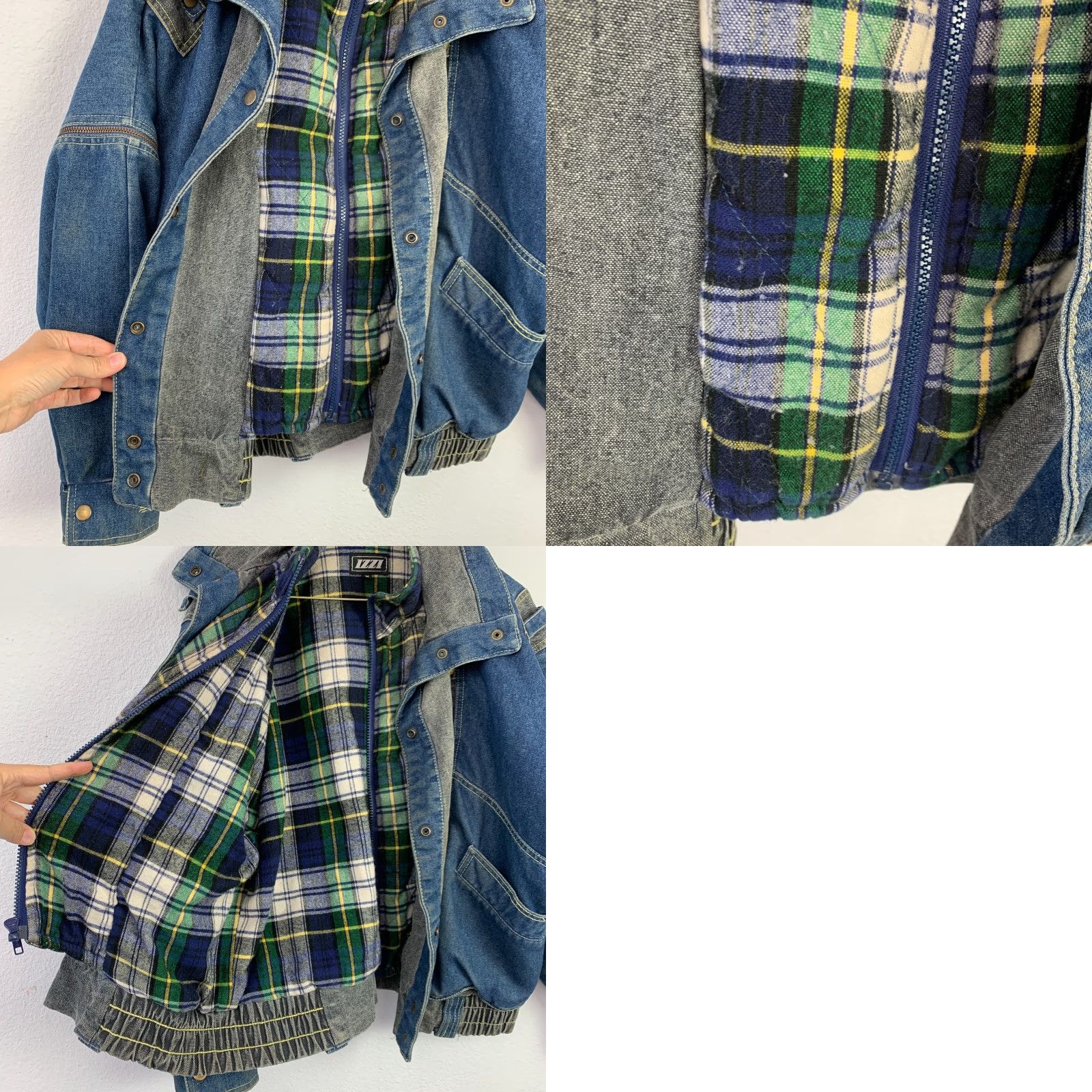 Denime VINTAGE IZZI Denim Jacket Womens Medium Jacket Size 32" / US 10 / IT 46 - 8 Thumbnail
