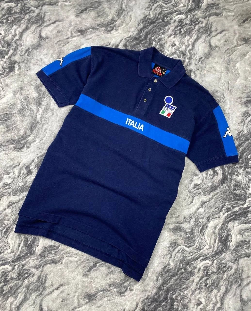 Kappa Vintage Kappa Italy Soccer Polo Shirt 1999 2000 Size US XL / EU 56 / 4 - 1 Thumbnail