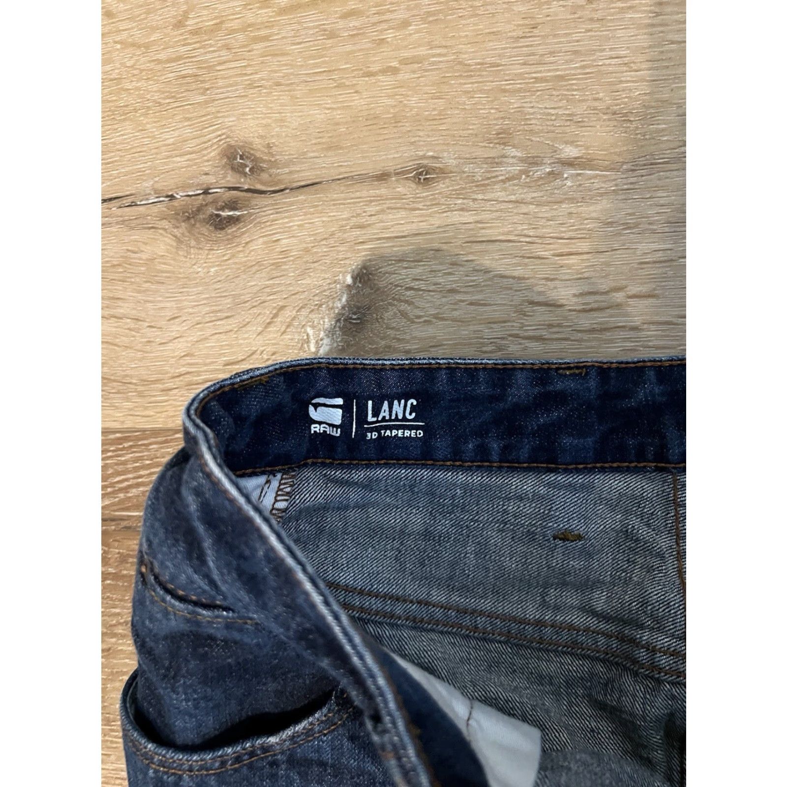 G-Star VINTAGE G Star Raw Lanc 3D Jeans Male Regular Dark Wash Blue Denim Shirt? Size US 30 / EU 46 - 3 Thumbnail