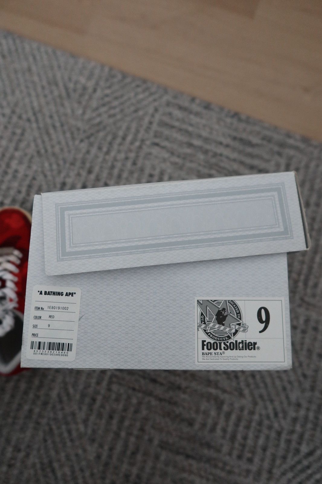 Bape Red Camo Bapestas Size US 9 / EU 42 - 7 Thumbnail