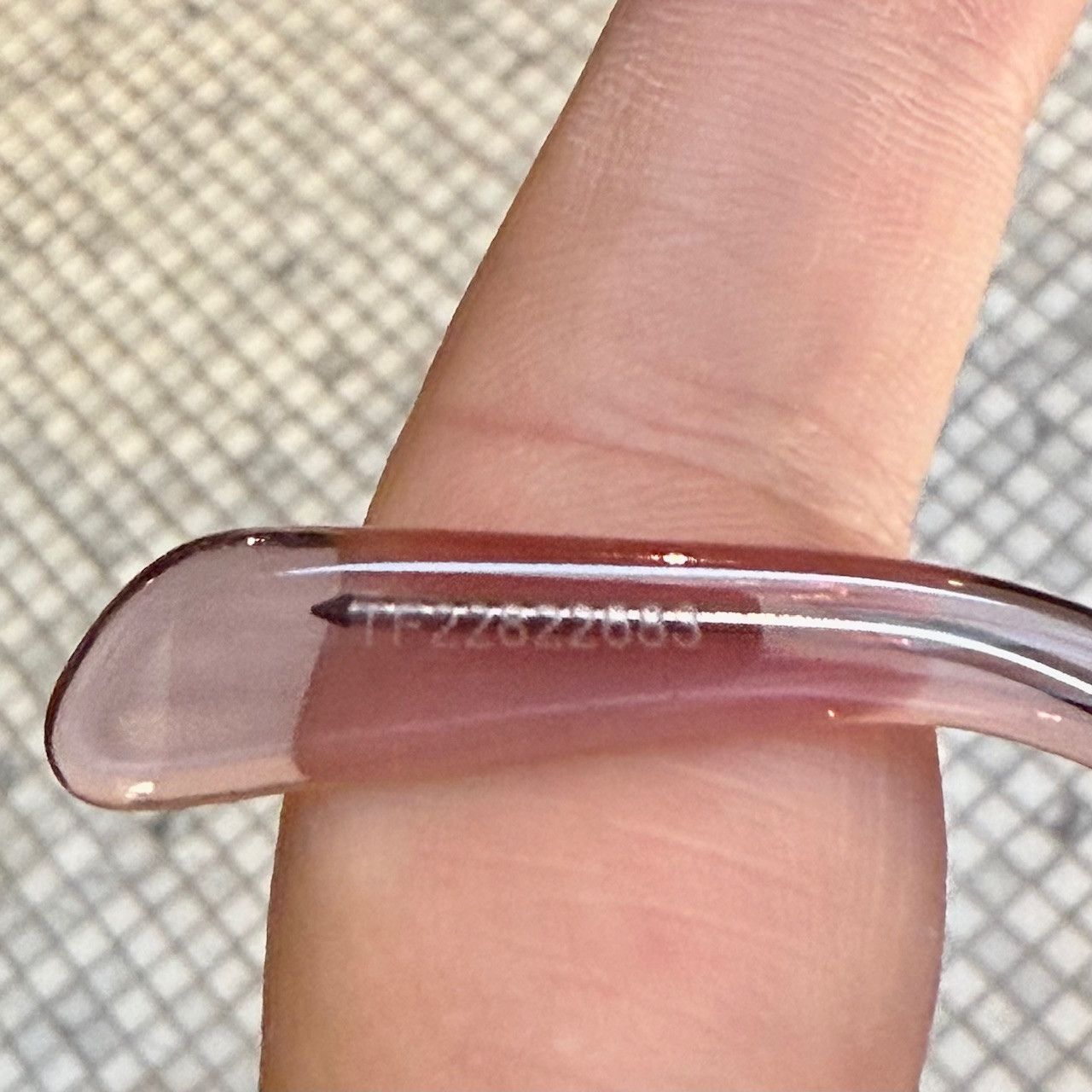 Celine Celine CL402771 Pink Clear Rectangular Cat-Eye Sunglasses Size ONE SIZE - 8 Thumbnail