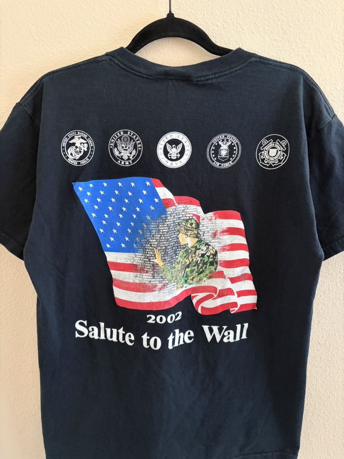 Vintage Vintage 2002 Rolling Thunder XV Ride - Biker Veteran Art Tee Size US M / EU 48-50 / 2 - 4 Thumbnail