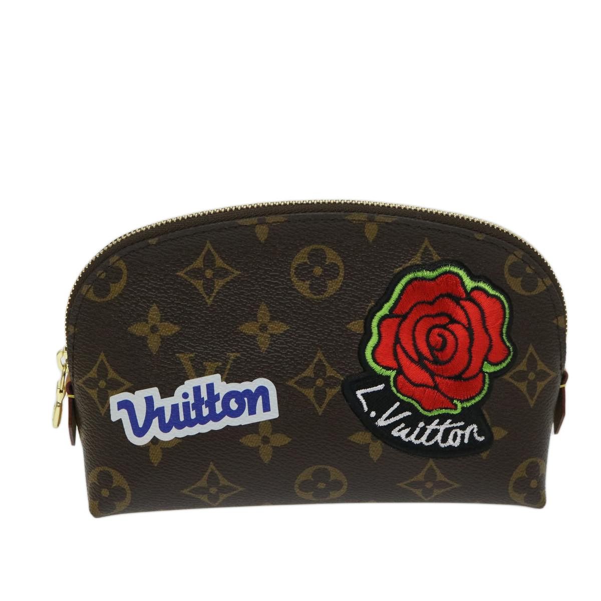Louis Vuitton Louis Vuitton Cosmetic Pouch Limited Edition Patches Monogram Canvas Size ONE SIZE - 1 Thumbnail