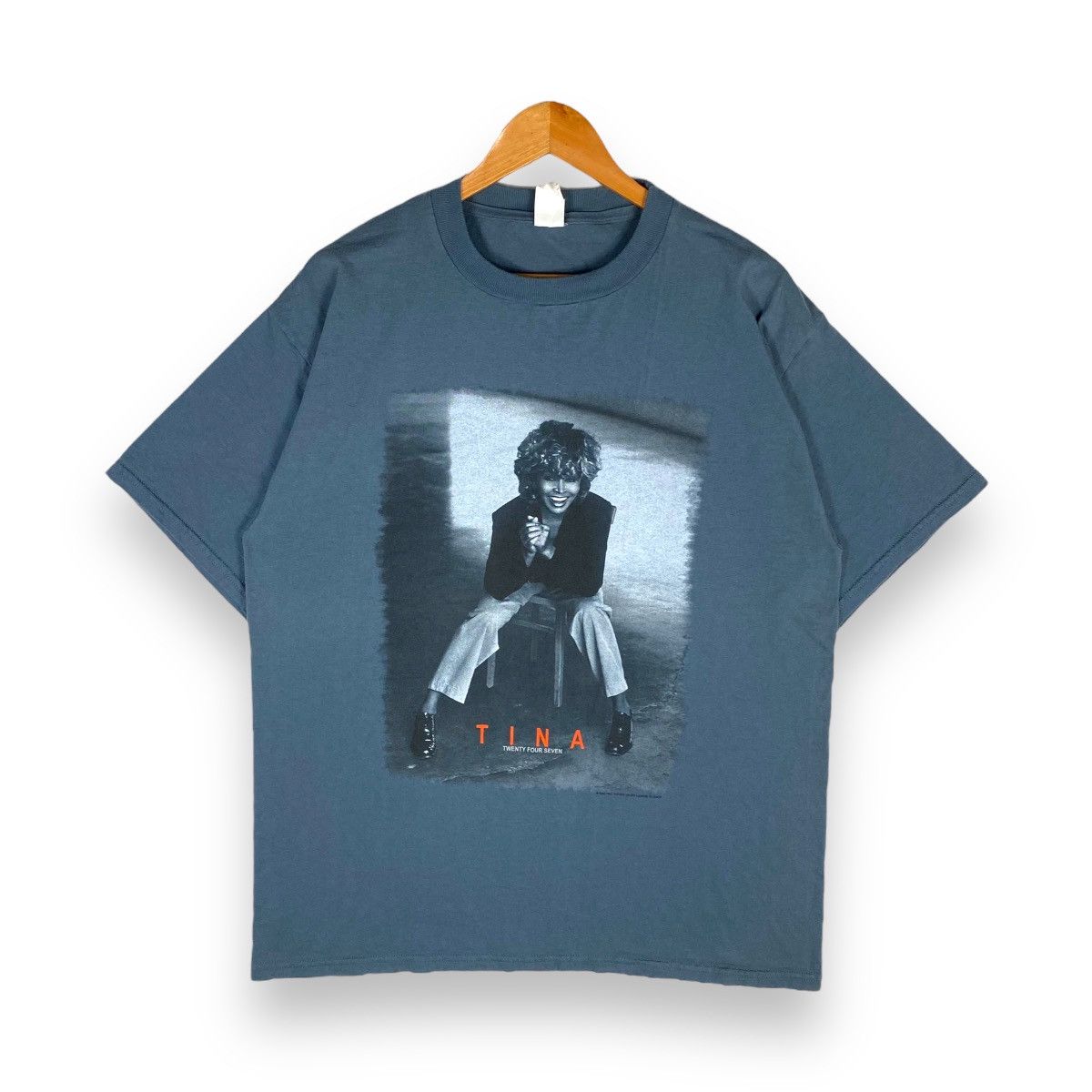 Band Tees Vintage 00's TINA TURNER Twenty Four Seven Tour Tee / Singer Size US L / EU 52-54 / 3 - 1 Thumbnail