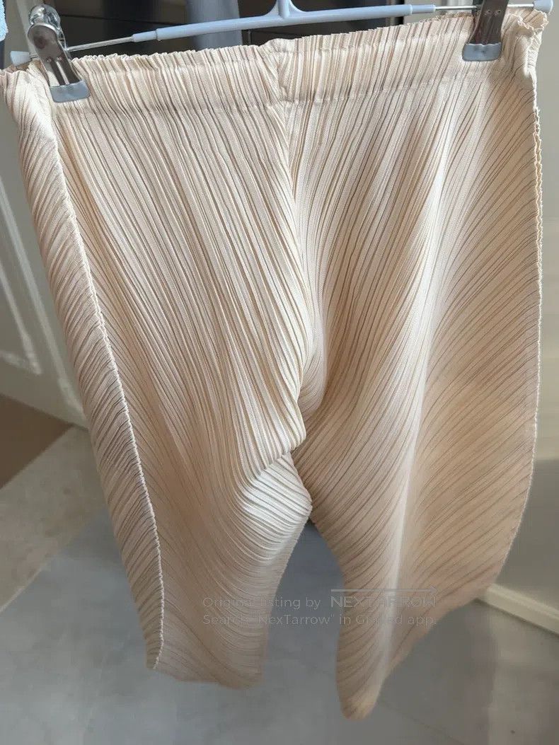 Issey Miyake Issey Miyake Disc-shaped Irregular Pants Light Beige Size 25" / US 0 / IT 36 - 3 Thumbnail
