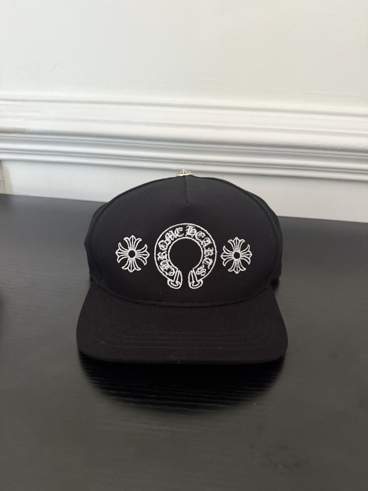 Chrome Hearts Chrome Hearts Denim Horseshoe Baseball Hat