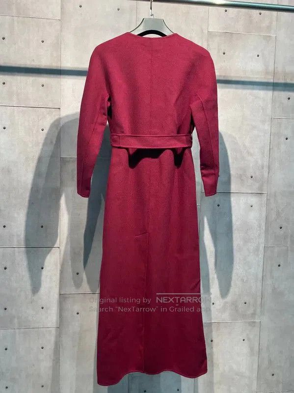 Max Mara MaxMara Elegant Red Wool Blend Winter Coat . Size M / US 6-8 / IT 42-44 - 3 Thumbnail