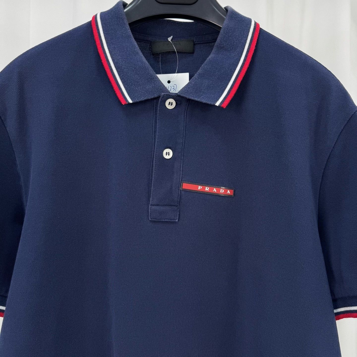 Prada Prada Logo Polo Short Sleeve Size US XL / EU 56 / 4 - 3 Thumbnail