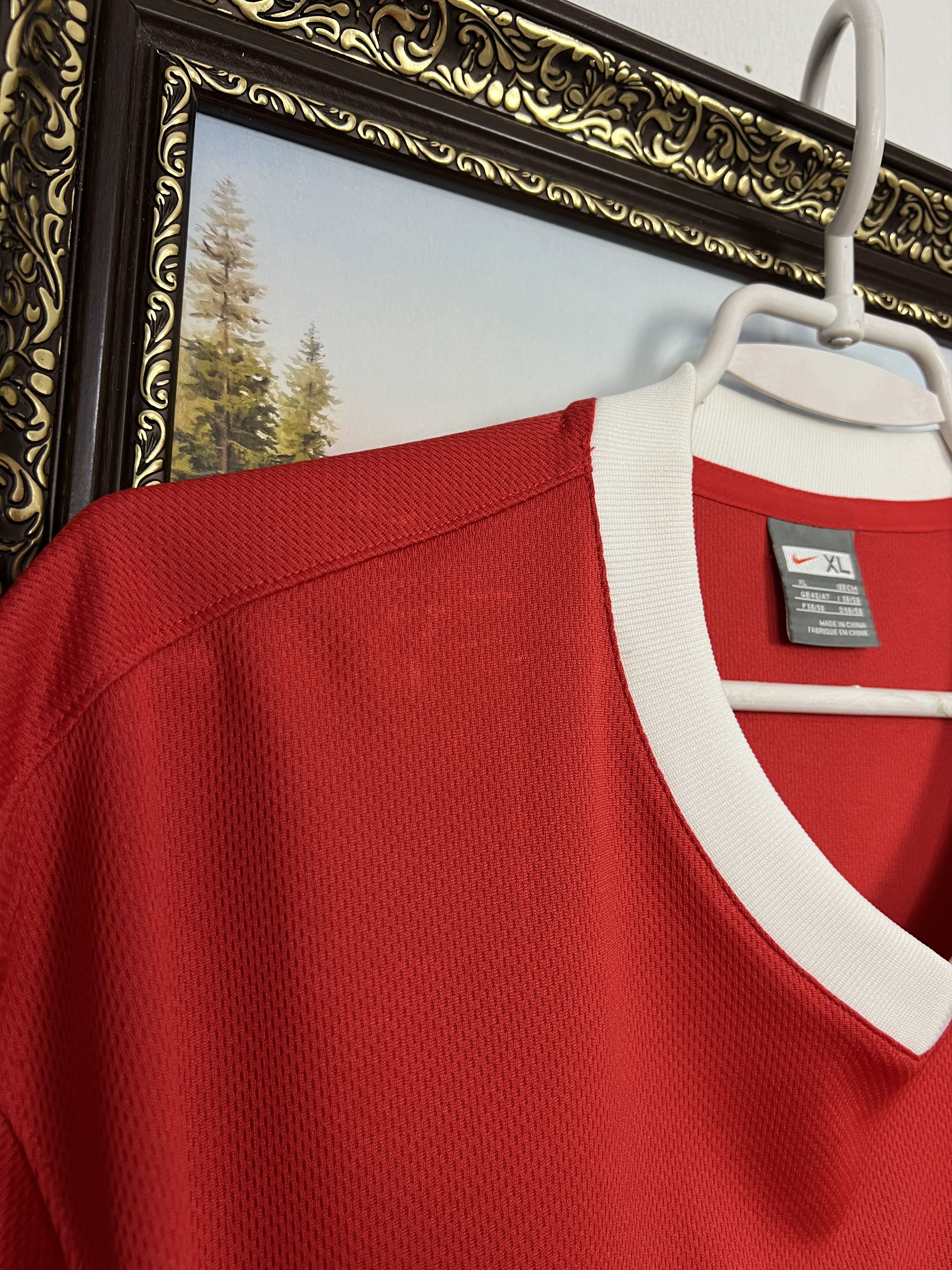 Nike Poland Away football shirt Soccer Jersey National Trikot Size US XL / EU 56 / 4 - 4 Thumbnail