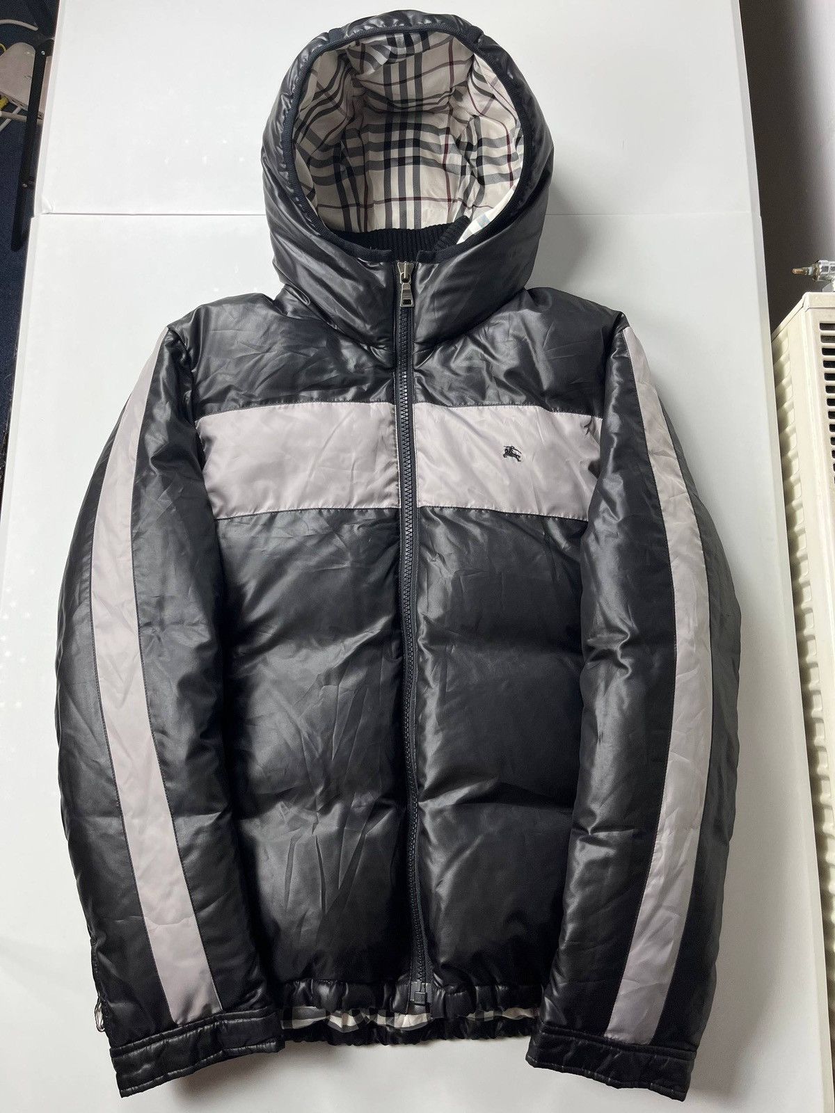 Burberry 00’ Japanese Burberry fur puffer jacket Size US L / EU 52-54 / 3 - 1 Thumbnail