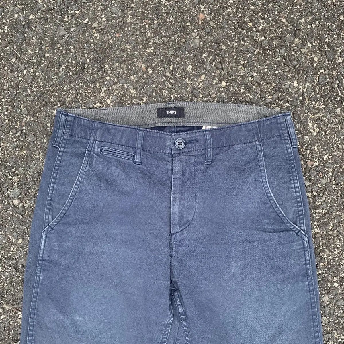 Japanese Brand × SHIPS × Ships Jet Blue Ships Trousers Blank Chino Pants Made In Japan Size US 29 - 2 Thumbnail