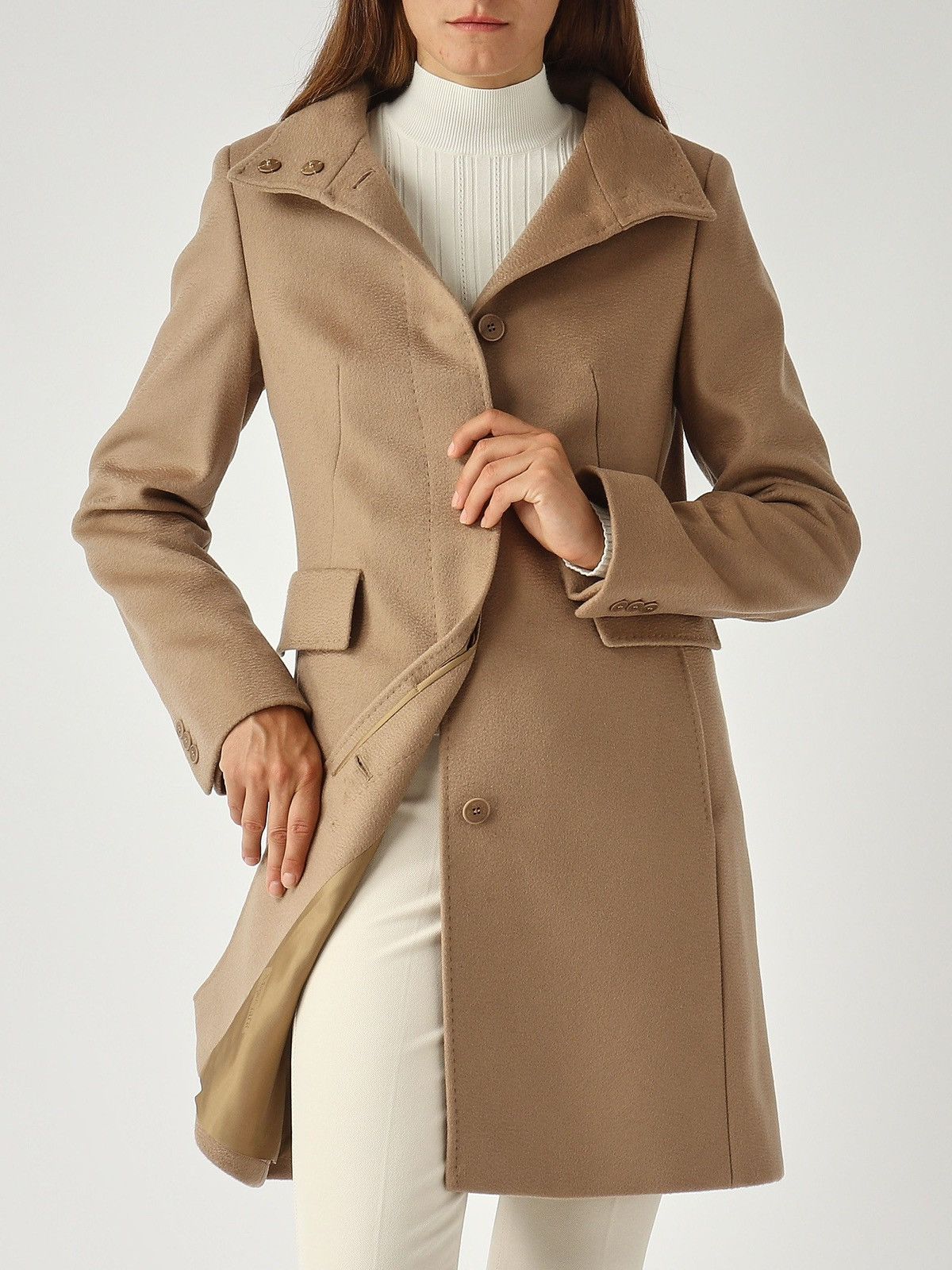 Max Mara Max Mara Camel Hair Coat Women's Wool Size XS / US 0-2 / IT 36-38 - 1 Thumbnail