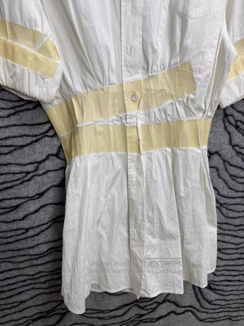Maison Margiela Maison Margiela Tape Fabric Waist-Cinching Shirt Size M / US 6-8 / IT 42-44 - 4 Thumbnail