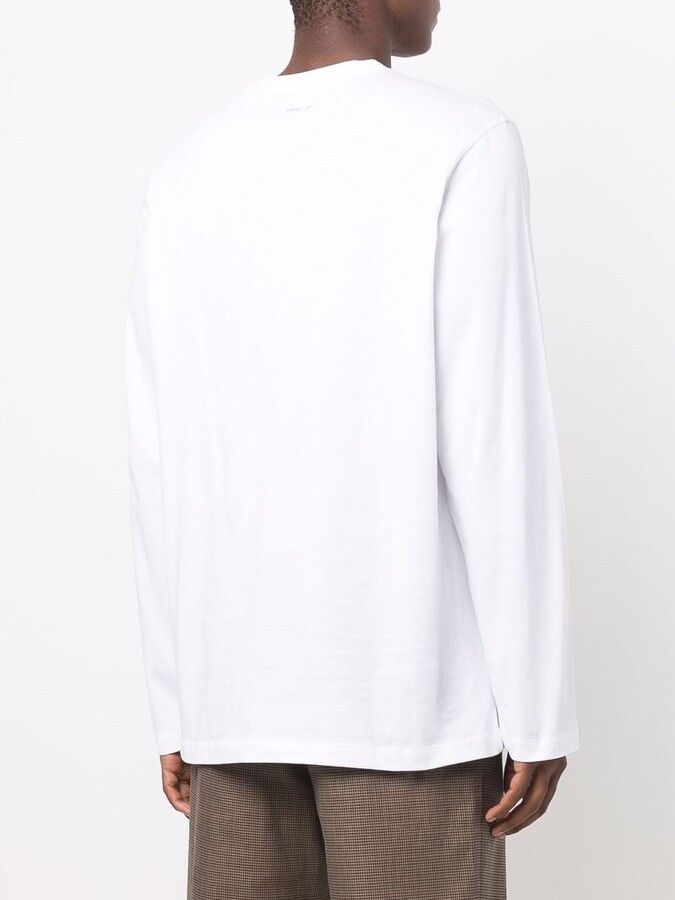 OAMC o1mle0225 Trance Long Sleeve T-Shirt in White & Blue Size US S / EU 44-46 / 1 - 4 Thumbnail