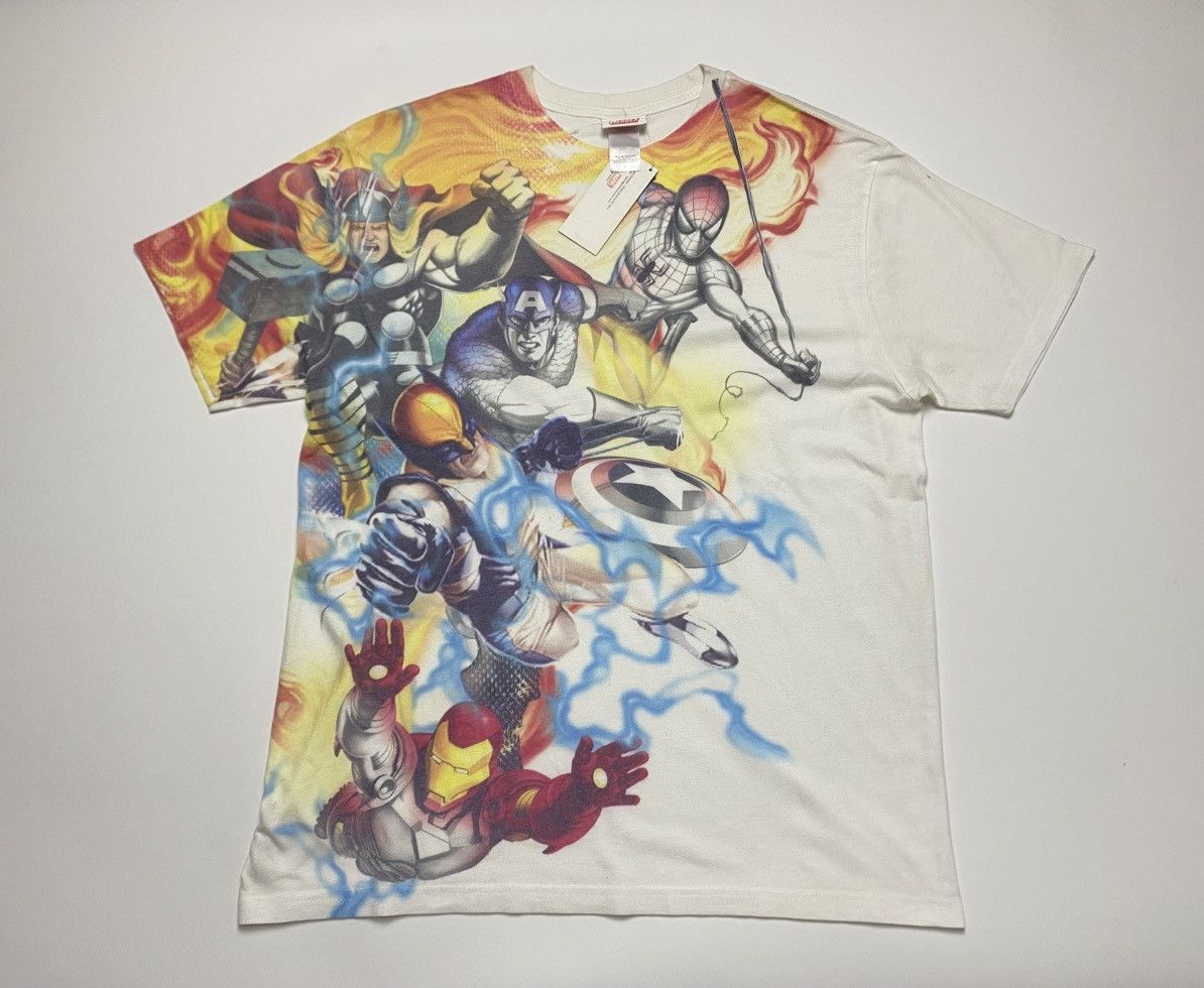 Marvel Comics Vintage y2k marvel Full print Deadstock tee Size US L / EU 52-54 / 3 - 1 Thumbnail