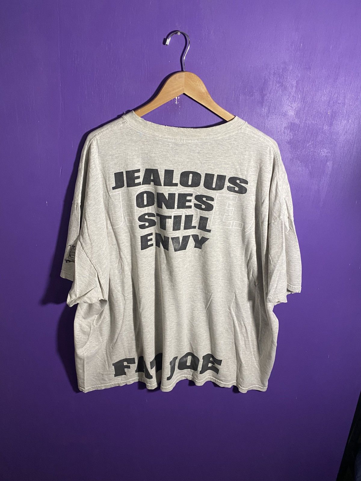 Vintage Vintage 90s FAT JOE jealous ones still envy t-shirt Size US XXL / EU 58 / 5 - 2 Thumbnail