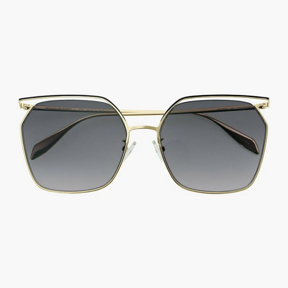 Alexander McQueen ALEXANDER MCQUEEN open frame oversize metal sunglasses Size ONE SIZE - 1 Thumbnail