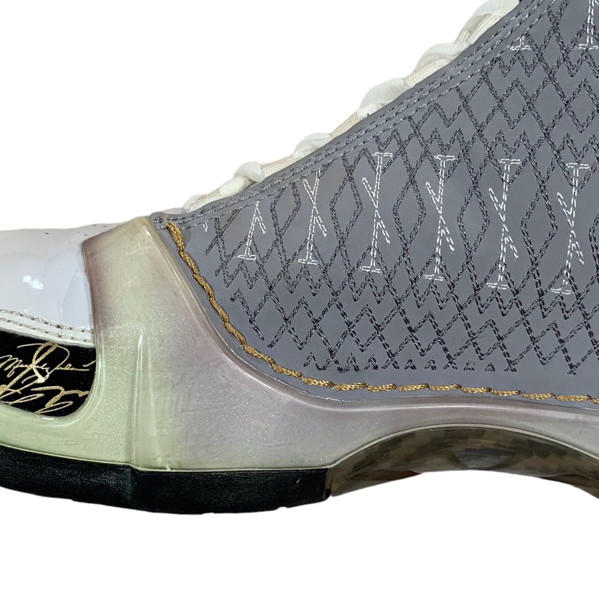 Jordan Brand VTG Air Jordan 23 XX3 Stealth Grey White Gold 2008 Sneakers Size US 6.5 / EU 39-40 - 4 Thumbnail