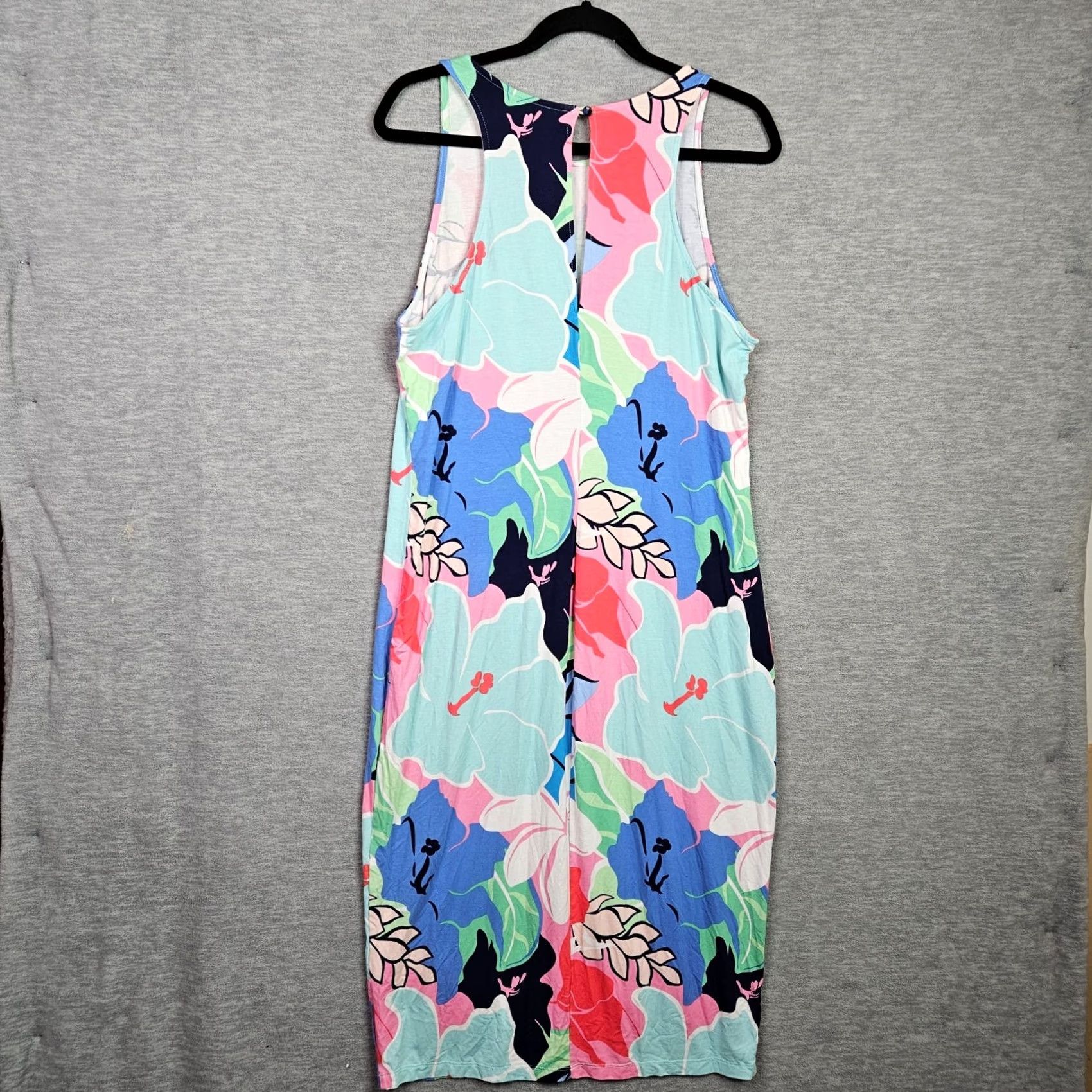 Tori Richard Tori Richard Dress Women's XL Floral Maxi Sleeveless Hawaii Rainbow Colorful Tropical A-Line Casual Travel Size XL / US 12-14 / IT 48-50 - 2 Thumbnail