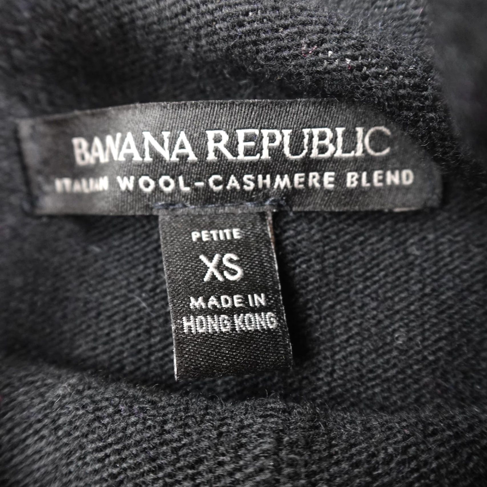 Banana Republic Banana Republic Sweater Womens XS Petite Black Roll Neck Pullover Knit Wool Cashmere Mock Neck Long Sleeve Pullover Women XS Black 90s? Size XS / US 0-2 / IT 36-38 - 5 Thumbnail