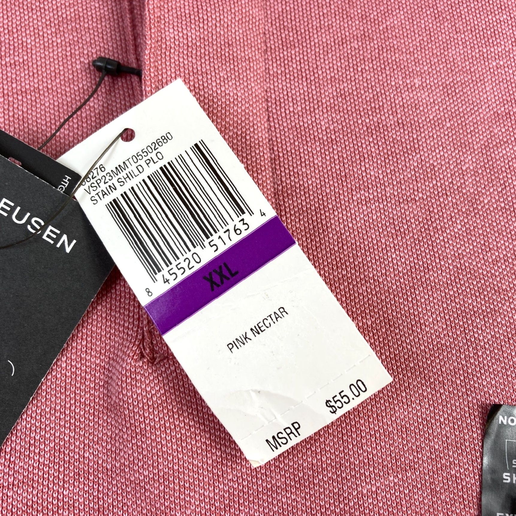 Van Heusen Van Heusen Polo Shirt Mens 2XL Regular Fit Pink Nectar Short Sleeve Polo NWT Casual Shirt Mens Pink Nectar 2XL Size US XXL / EU 58 / 5 - 3 Thumbnail