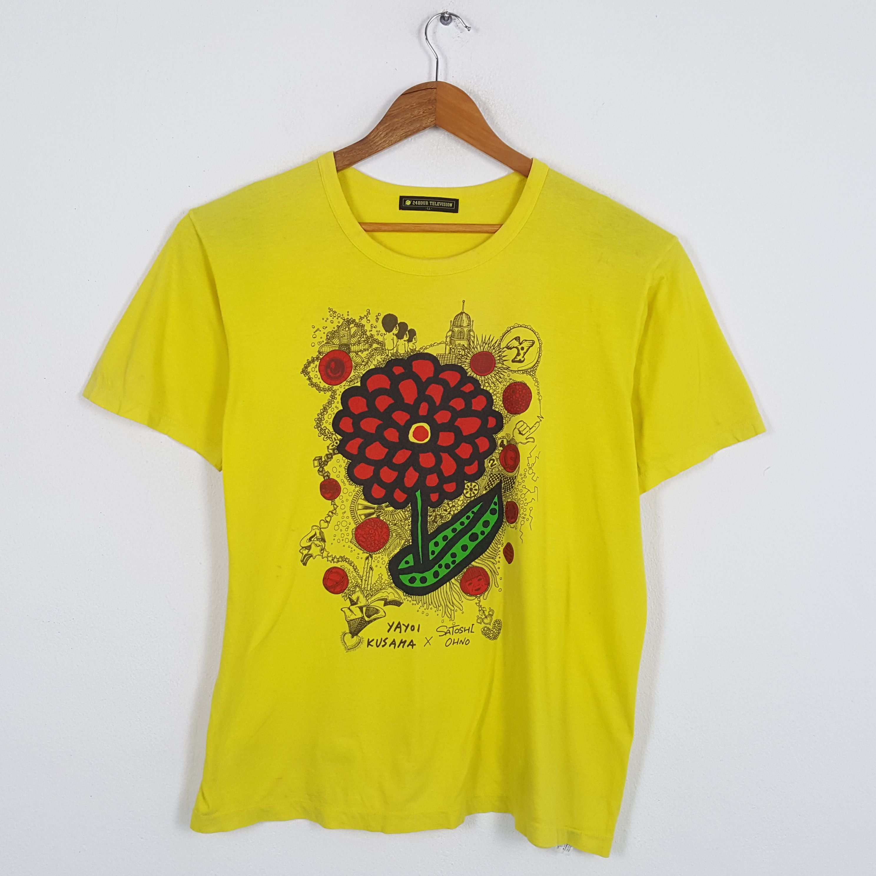 Band Tees × Vintage Vintage YAYOI KUSAMA x SATOSHI OHNO Japanese Brand T-Shirts Size US XL / EU 56 / 4 - 1 Thumbnail