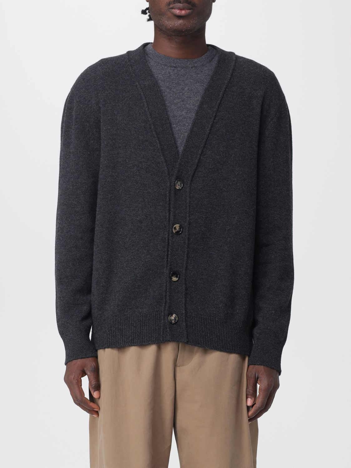 Bottega Veneta Bottega Veneta Sweater Men Charcoal Size US M / EU 48-50 / 2 - 1 Thumbnail